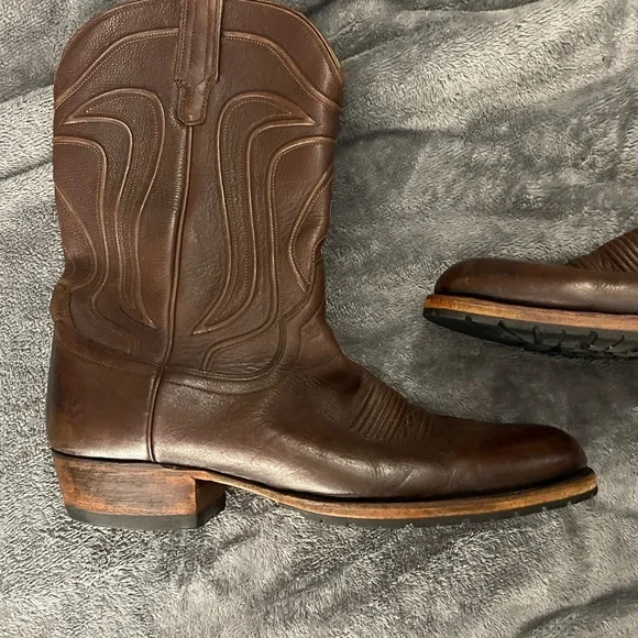 Men's Tecovas brown Leather boots - Picture 3 of 5